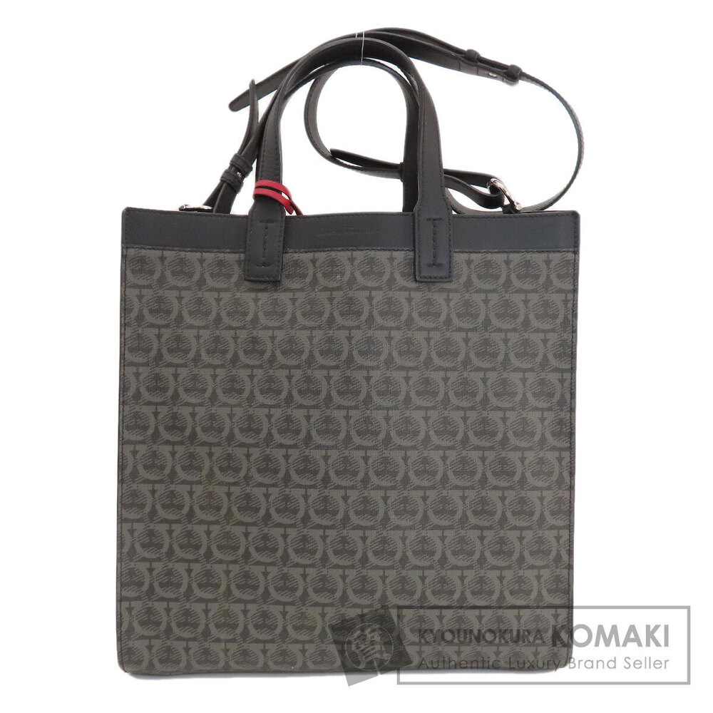 Salvatore Ferragamo Gancini motif tote bag leather